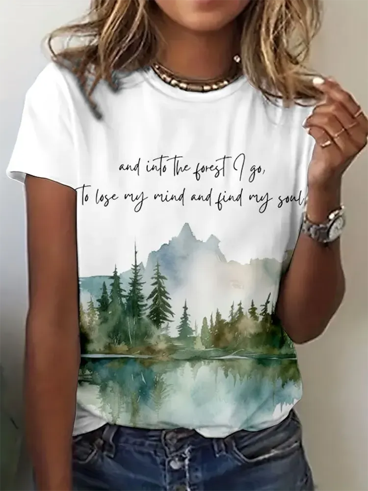 Women'S National Parks Printed T-Shirts