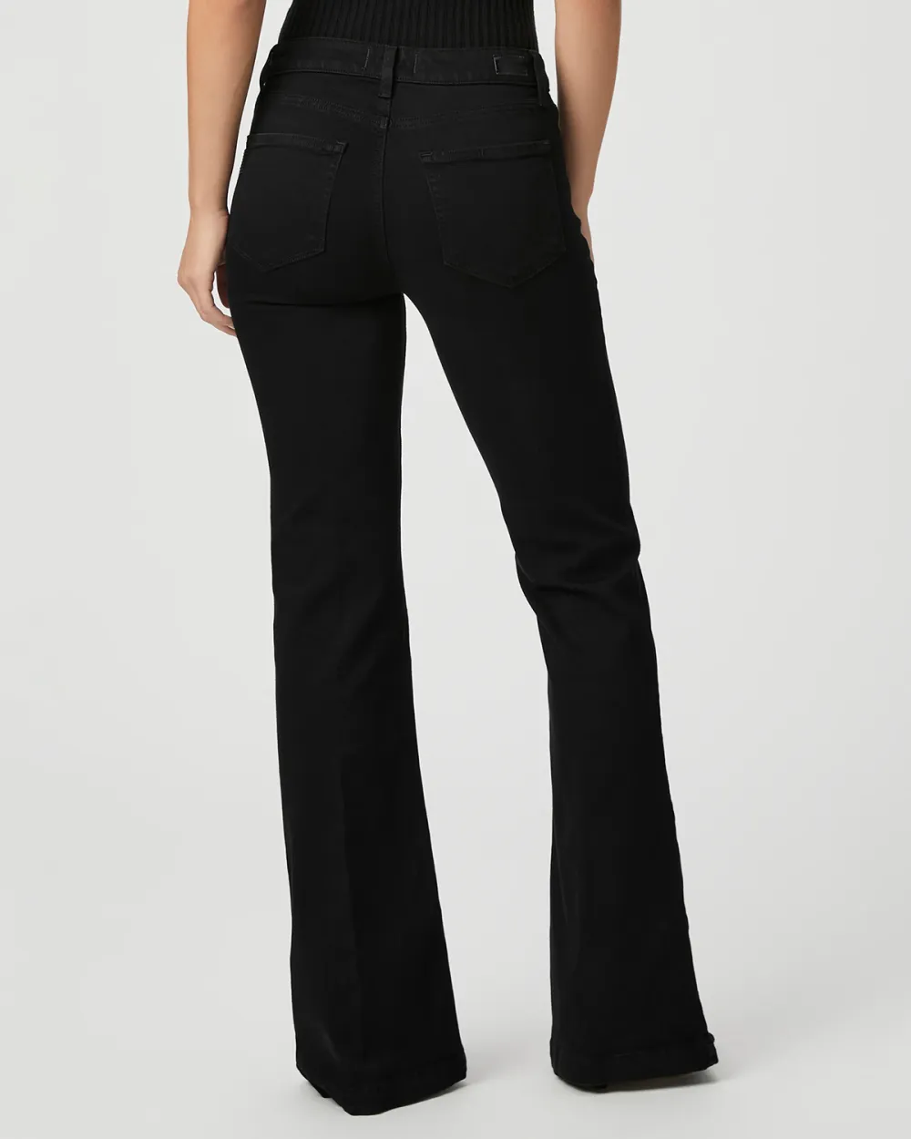 Black Flared High Rise Jeans