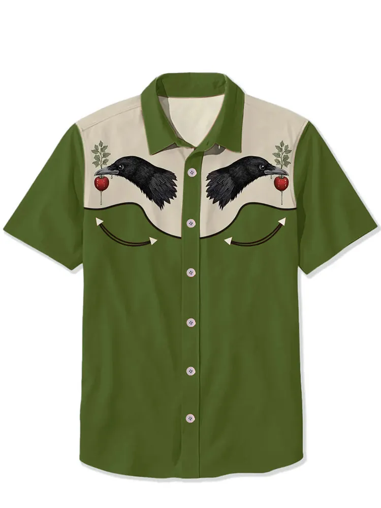 Crow And Red Fruit Shirt