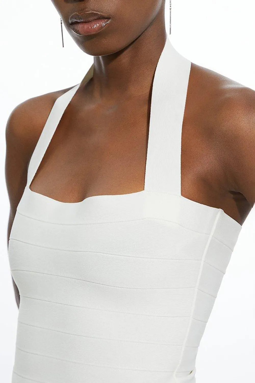 Bandage Halter Square Neck Top
