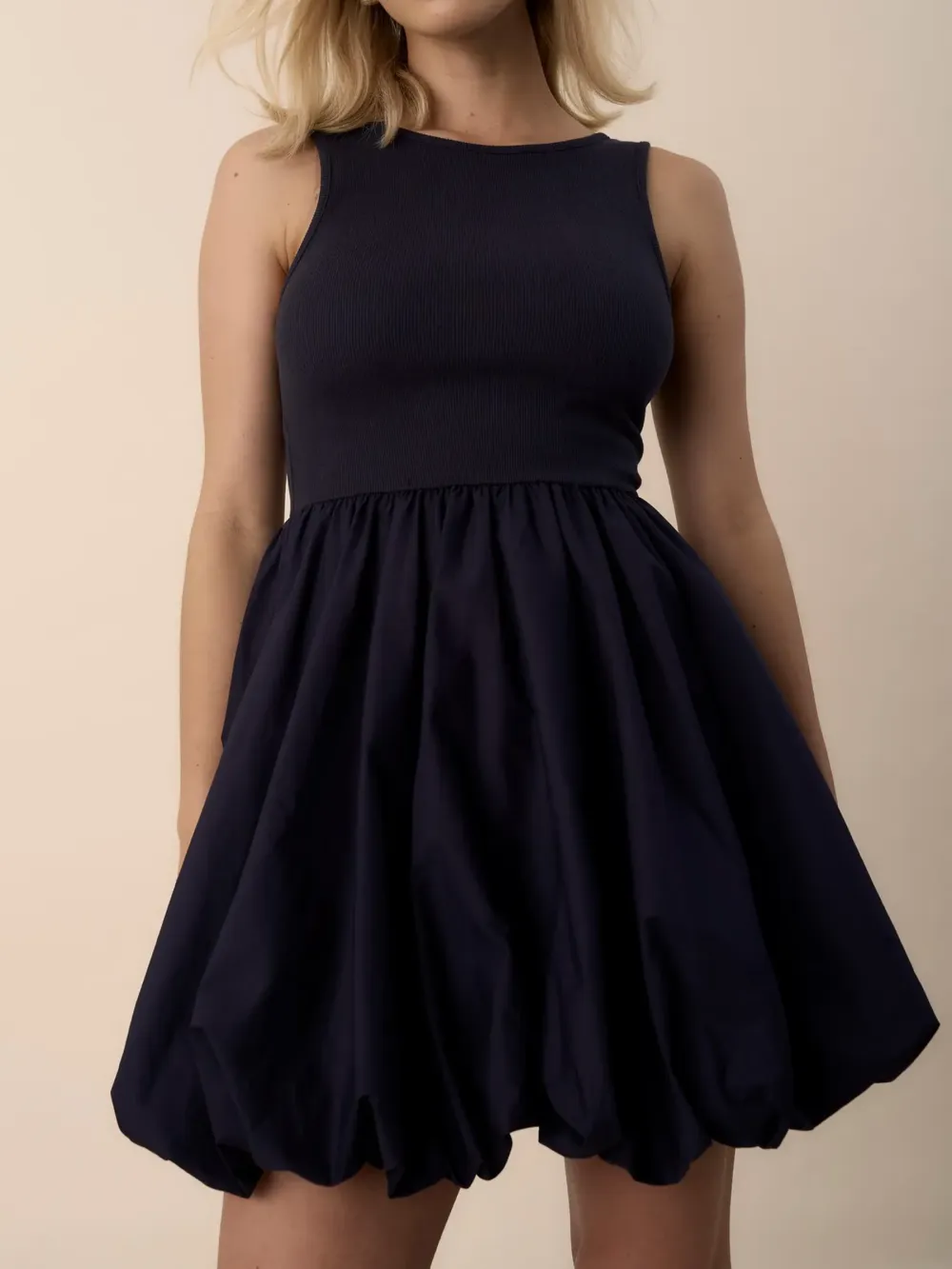 Mini Bubble Hem Dress