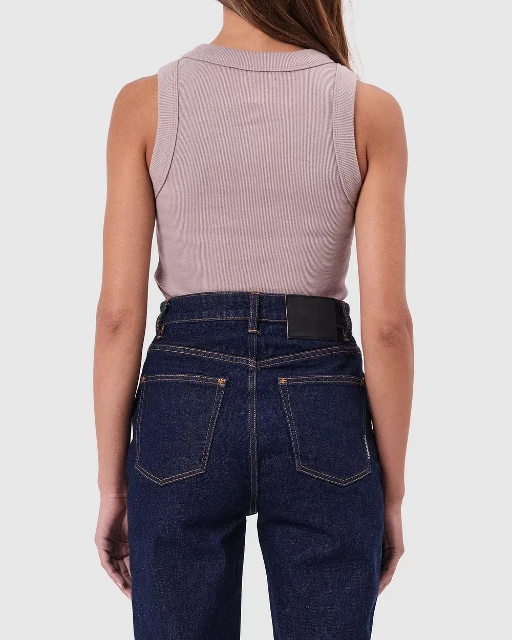 Crew Neck Sleeveless Tank Top
