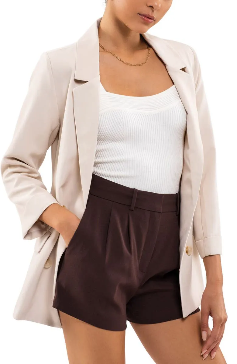 Notch Collar Blazer
