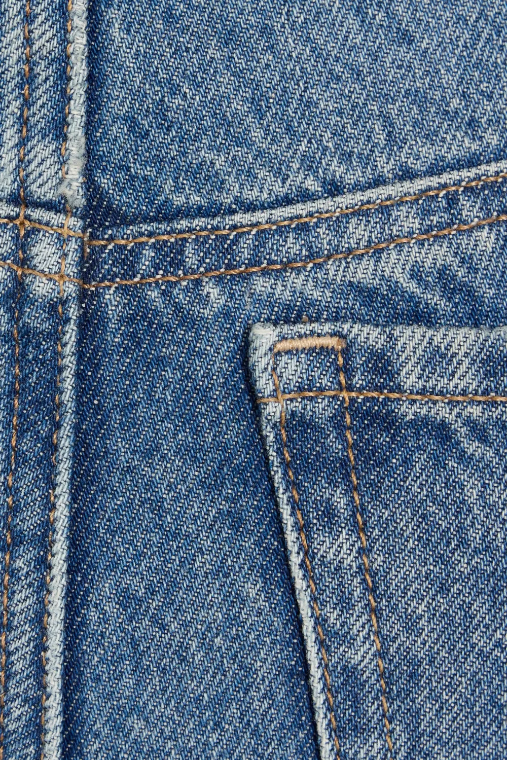Wide Leg Blue Jeans