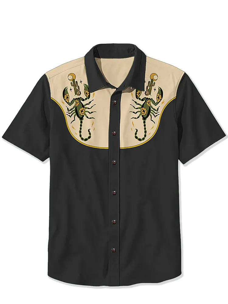 Western Cactus And Scorpions Shirt