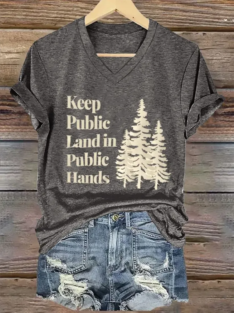 Women'S Vintage National Park Print T-Shirt