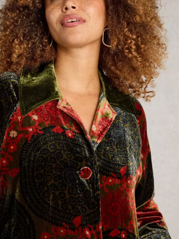 Velvet Duster Coat