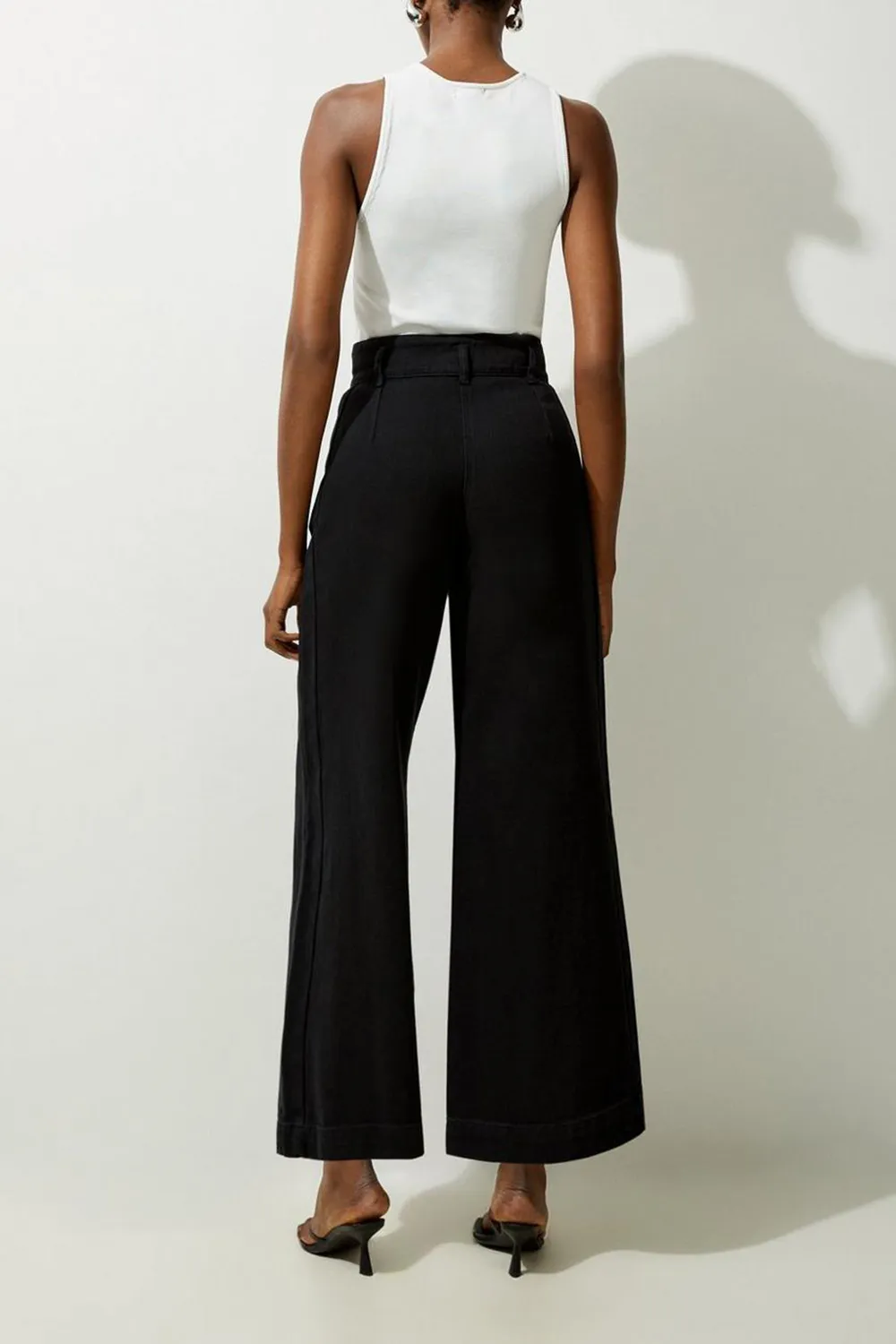 Petite Denim Wide Leg Jean