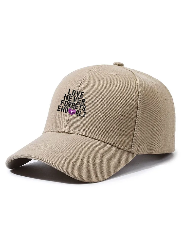 Love Never Forgets End Alz Baseball Cap