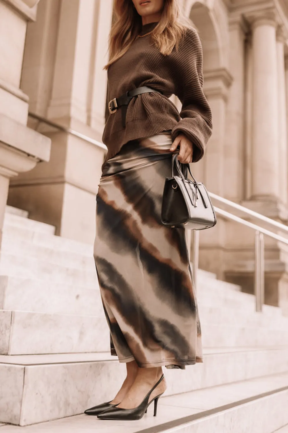 DUSK PRINT MAXI SKIRT