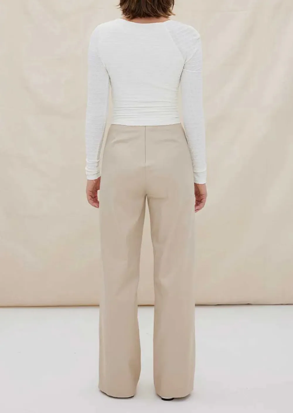 Ruched Off Shoulder Long Sleeve Top