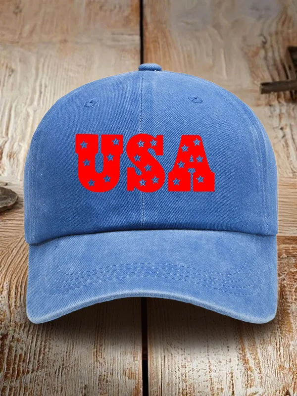 USA Washed Baseball Cap
