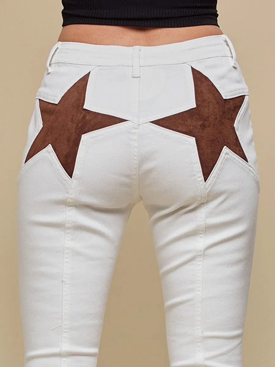 White Diva Super Flare Jeans