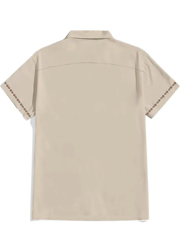 Vintage FlowerCuban Collar Shirt