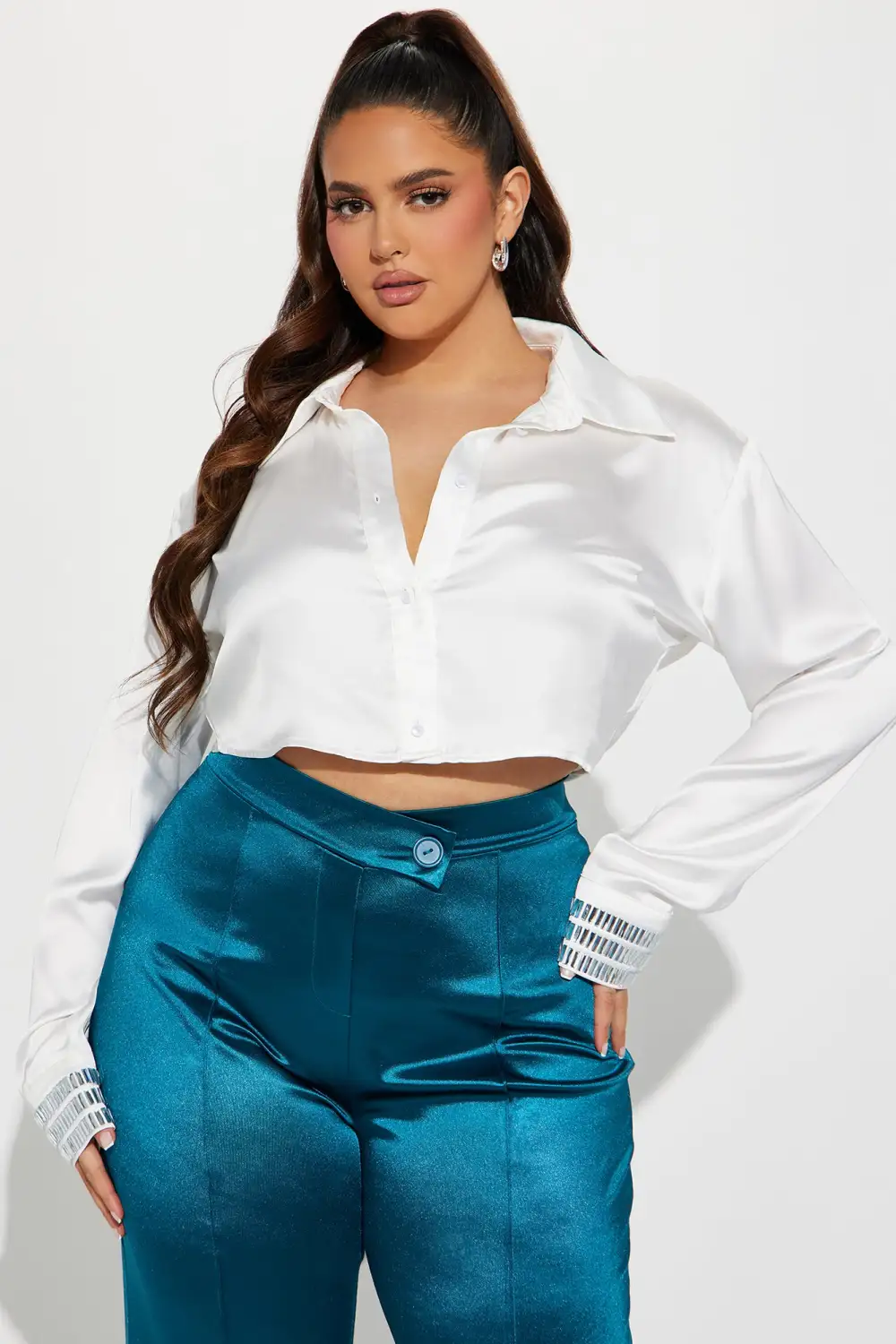 Parley Satin Shirt - White