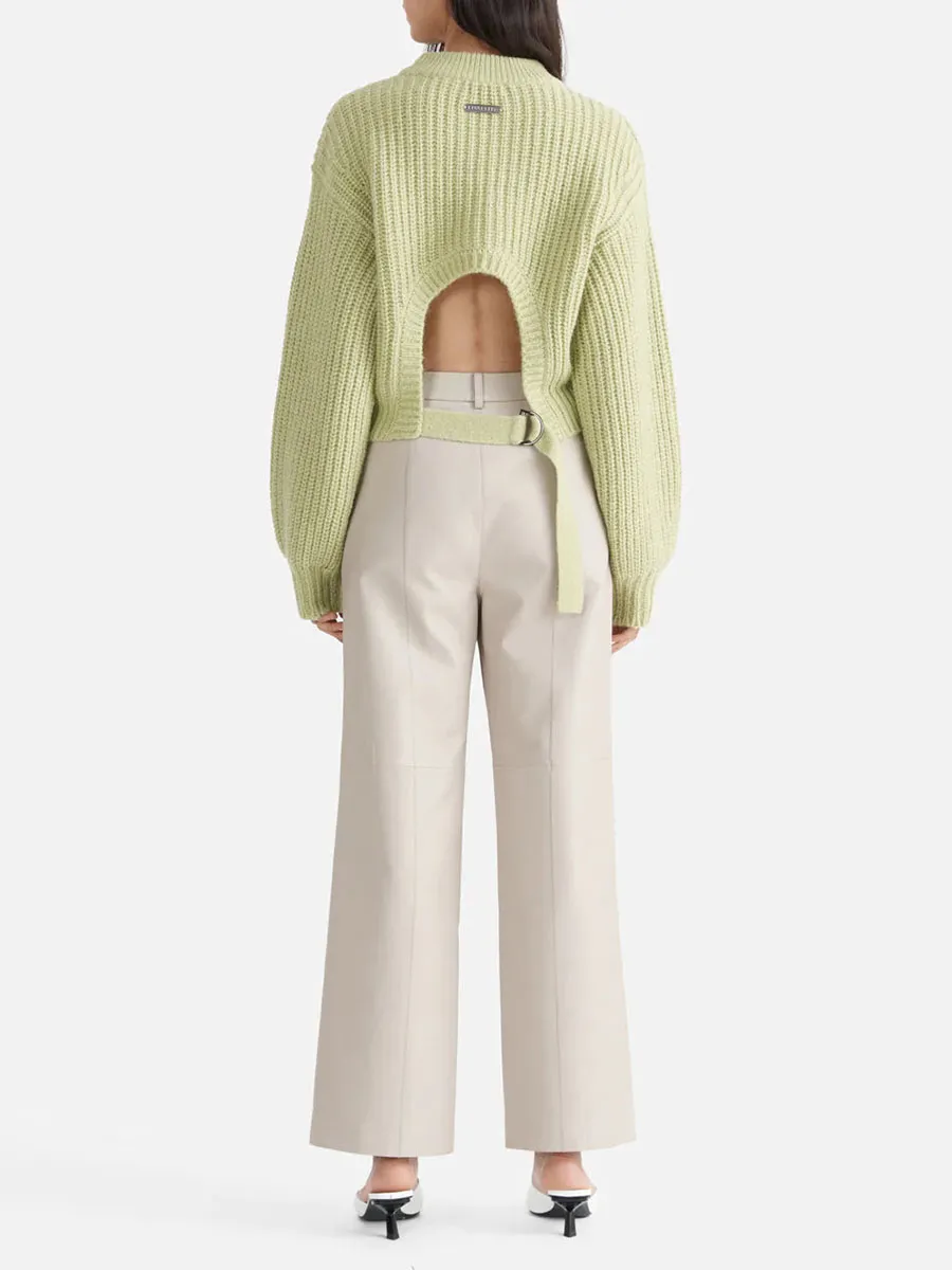 Max Open Back Design Knit Sweater