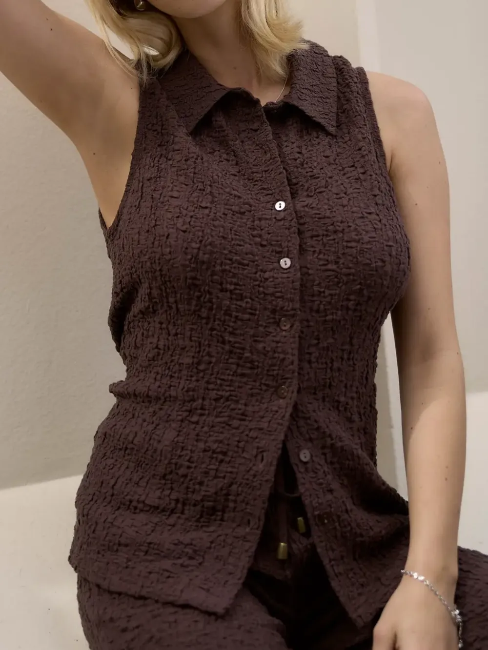Black Knitted Vest