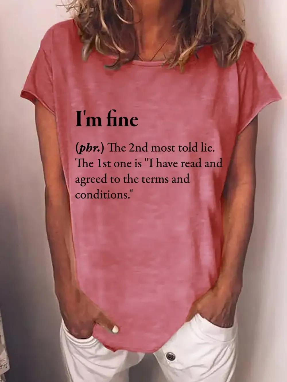 I'm Fine Funny Quote T-Shirt