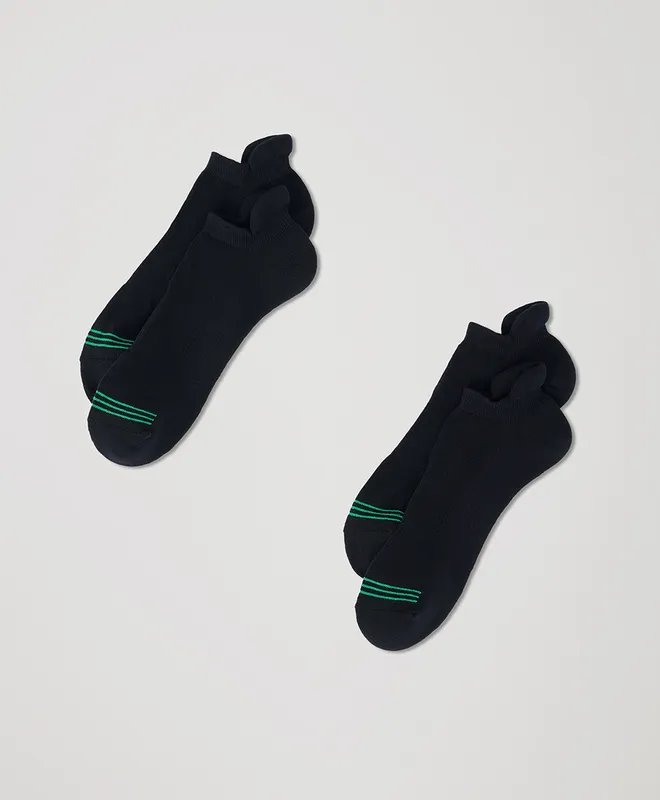Tabbed Ankle Socks 2-Pack