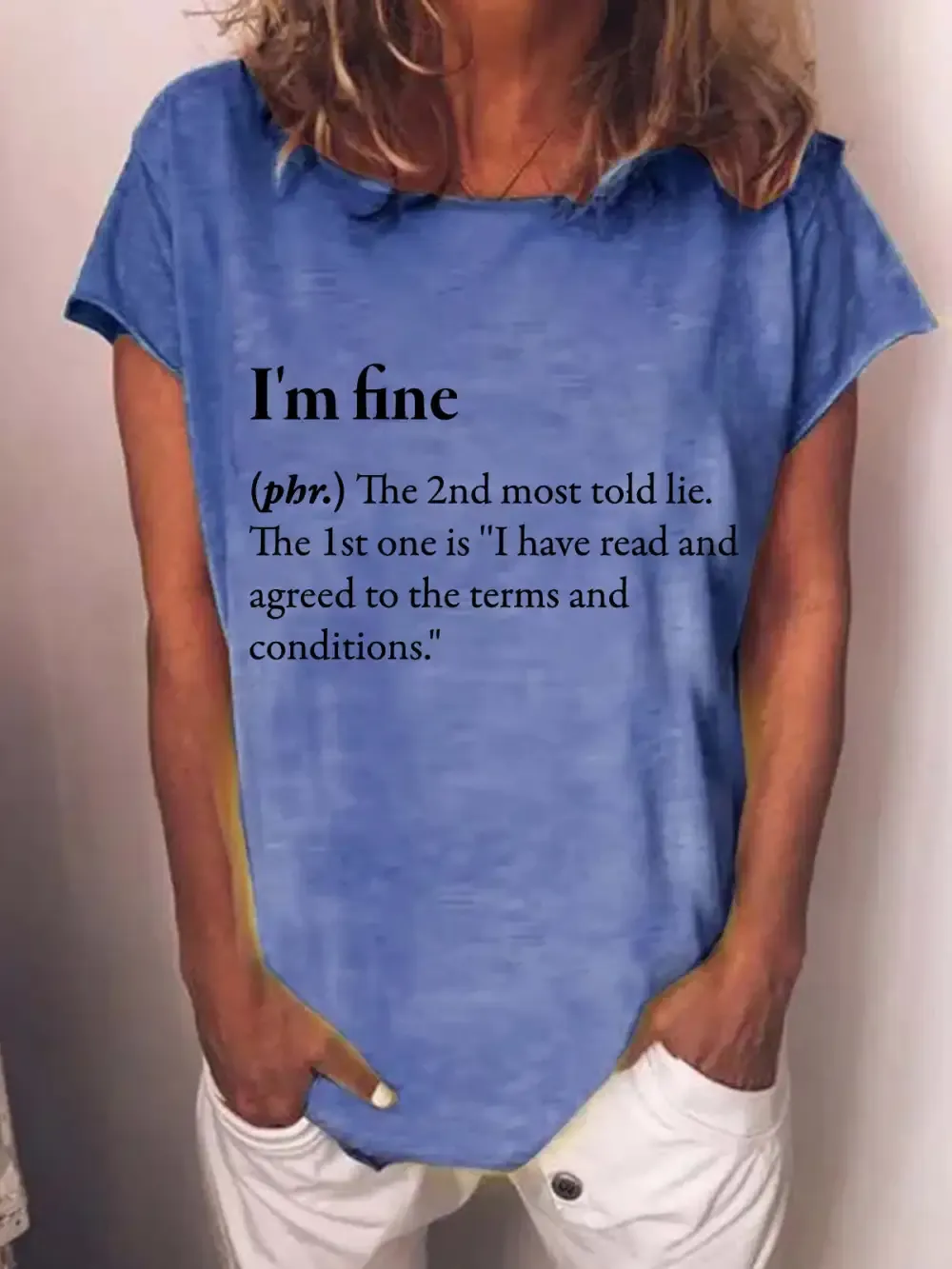 I'm Fine Funny Quote T-Shirt