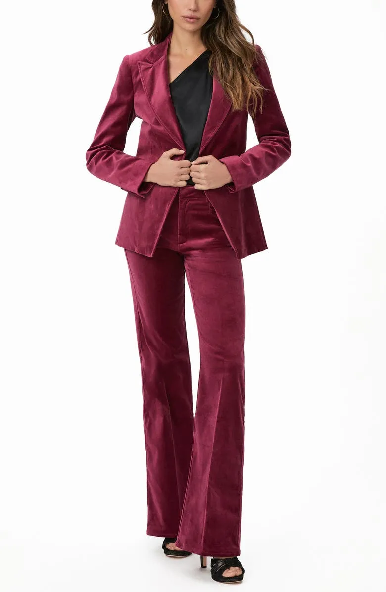 Chelsee Stretch Velvet Blazer