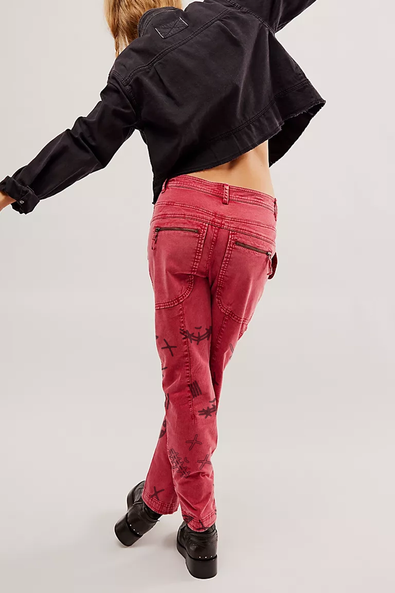Cargo Pocket Moto Pants