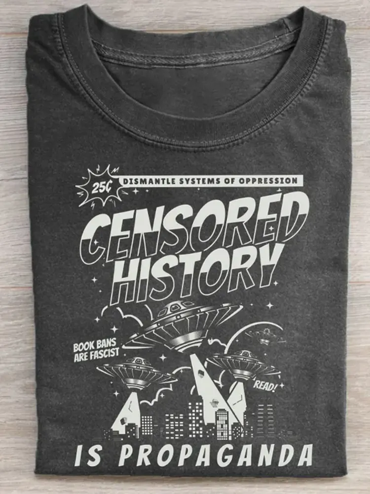 Censored History Is Propaganda Book Bans Are Fascist T-Shirt