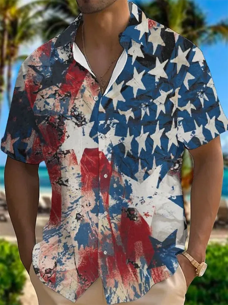 Men's Independence Day Printed Shirt