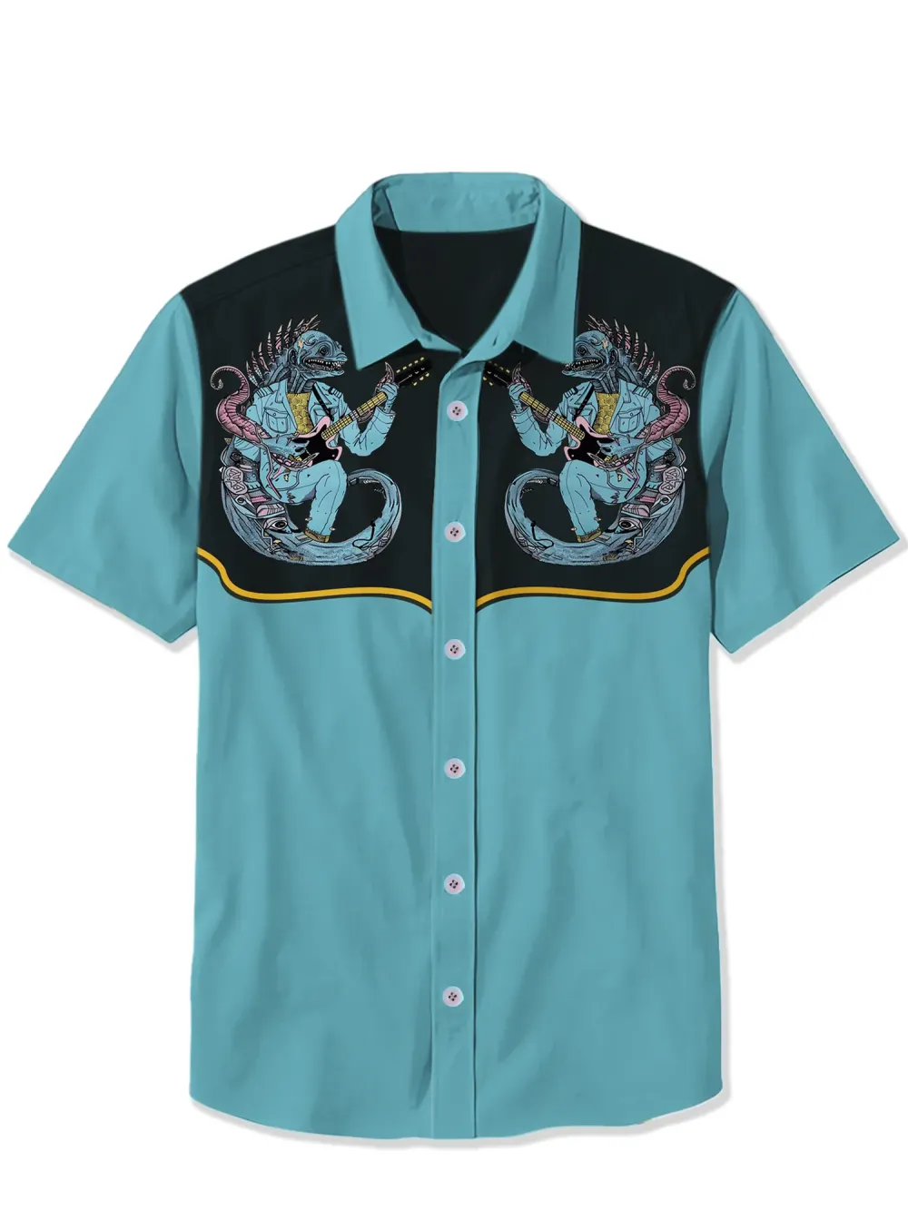 Monster Fish Playing Guitar Shirt