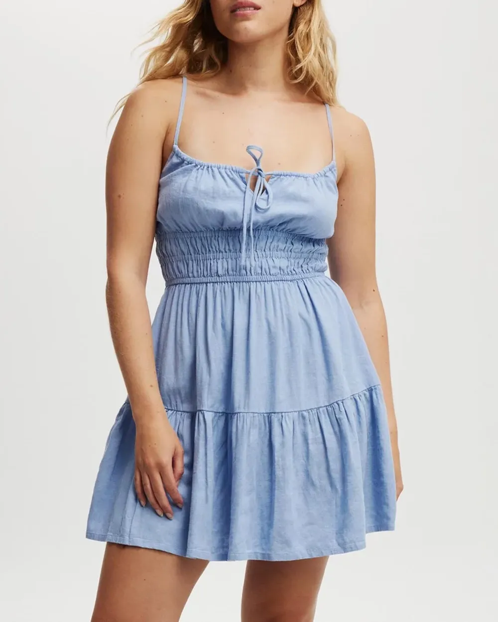 Tiered Mini Dress