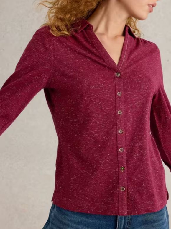 Lapel Sparkle Shirt