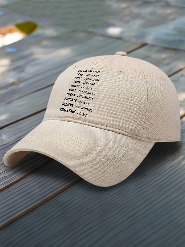 Dream Like Martin Lead Like Harriet Fight Like Malcolm Printed Baseball Cap