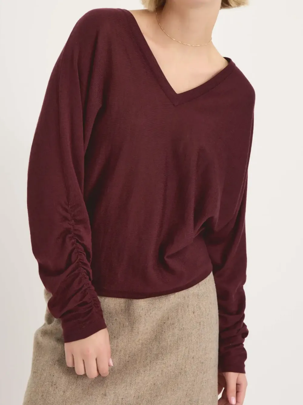 Merlot Reversible Sweater