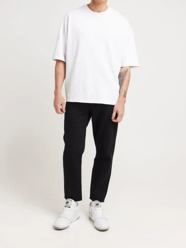 Simple And Soft Daily Comfortable Black Denim