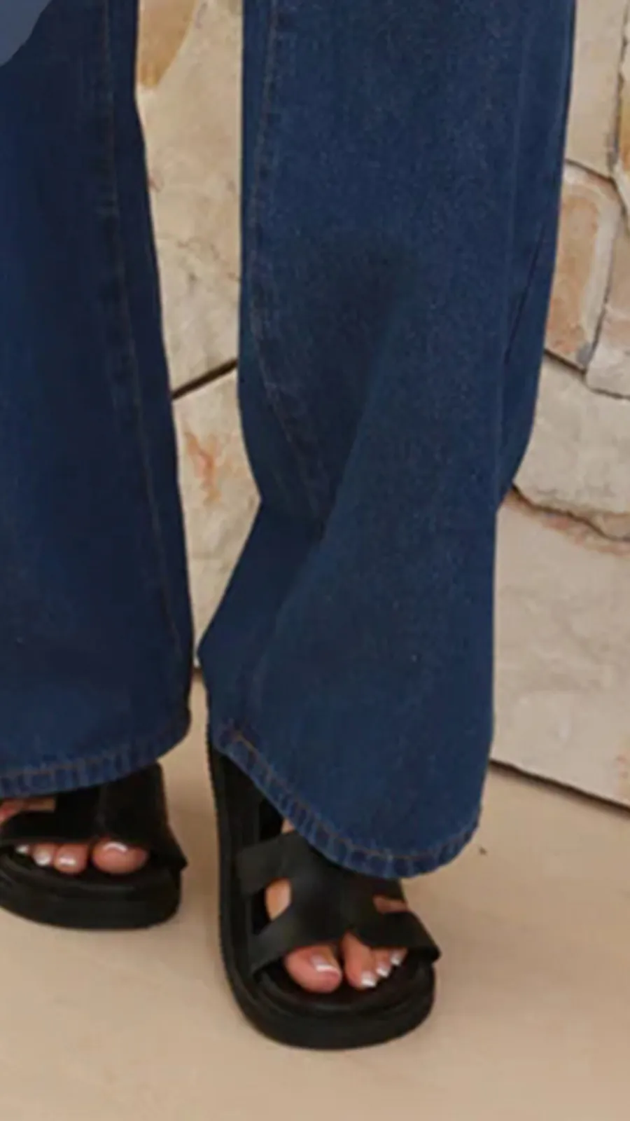 Casual Style Straight Leg Jeans