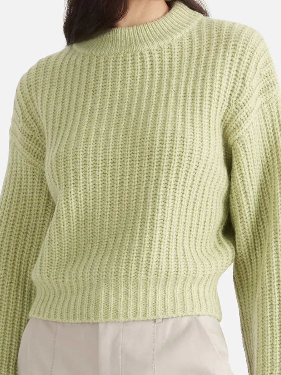Max Open Back Design Knit Sweater