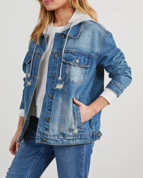 Hooded Denim Jacket