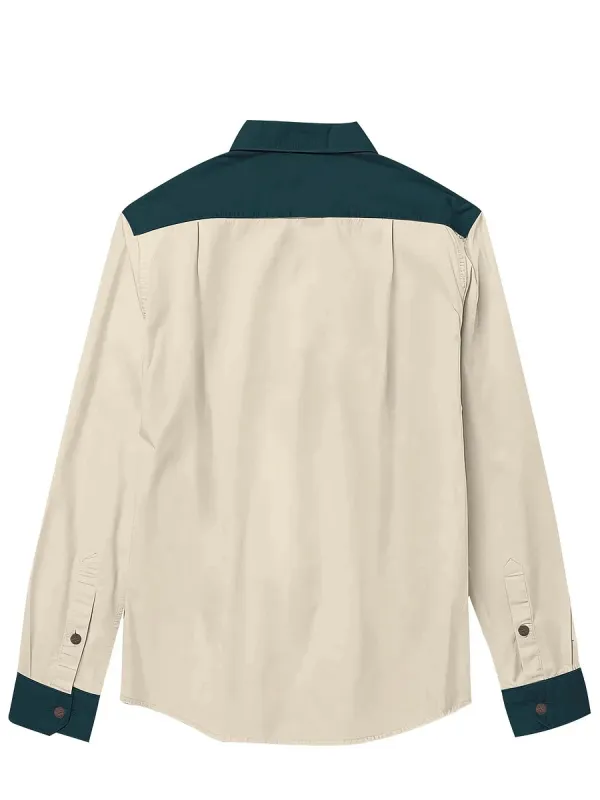Men's West Sheep Skulls and Flower Long Sleeves Shirt