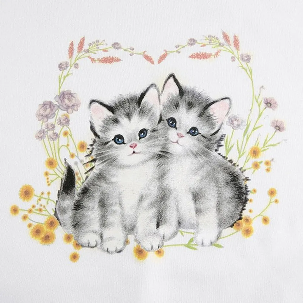 Flower Print Vintage Sweatshirt