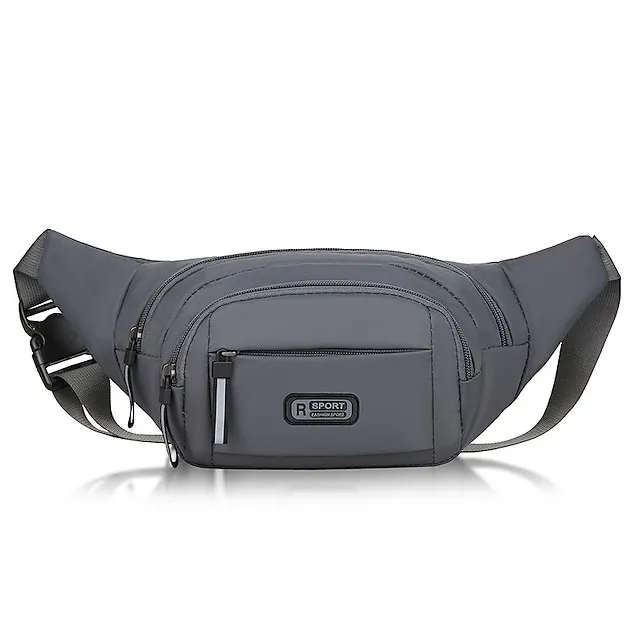 Women's Crossbody Bag Shoulder Bag Belt Bag Nylon Outdoor Shopping Holiday Zipper Large Capacity Waterproof Lightweight Solid Color Black Blue Green
