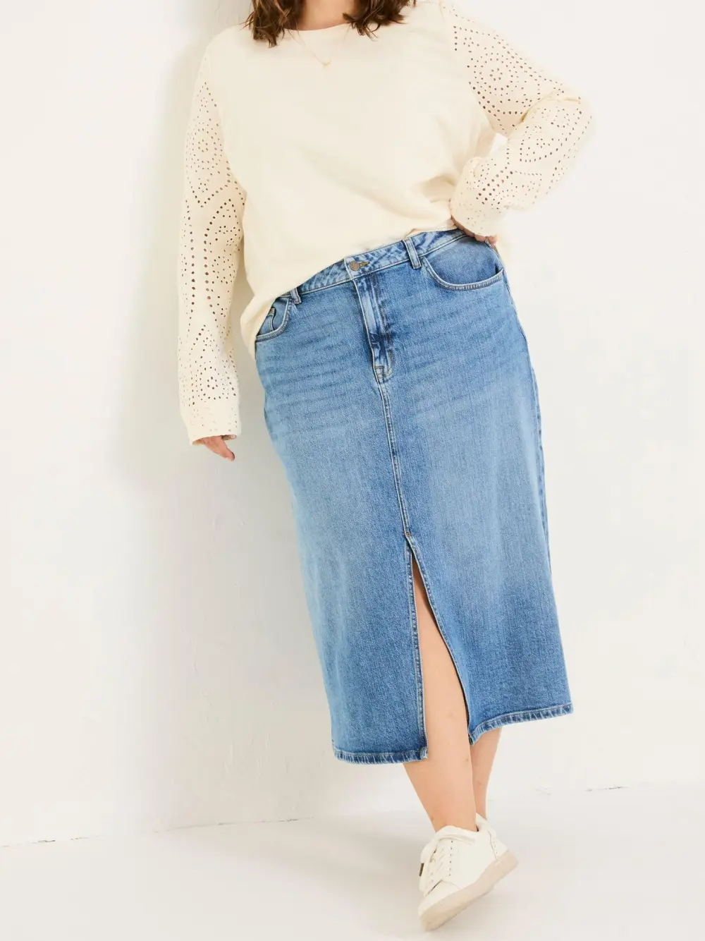 Ivory Crew 100% Cotton Sweatshirt