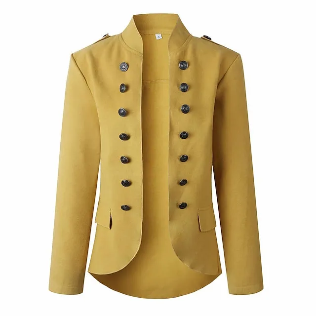 Women's Jacket Solid Color Modern Style Chic & Modern Long Sleeve Coat Fall Spring &  Fall Shopping Regular Jacket Black