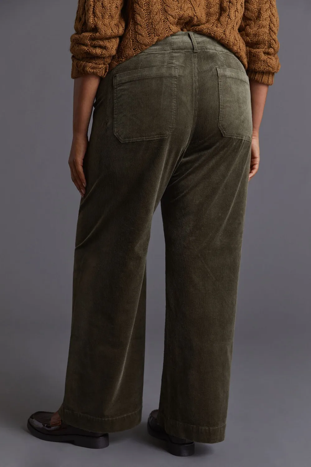 Corduroy Wide-Leg Pants