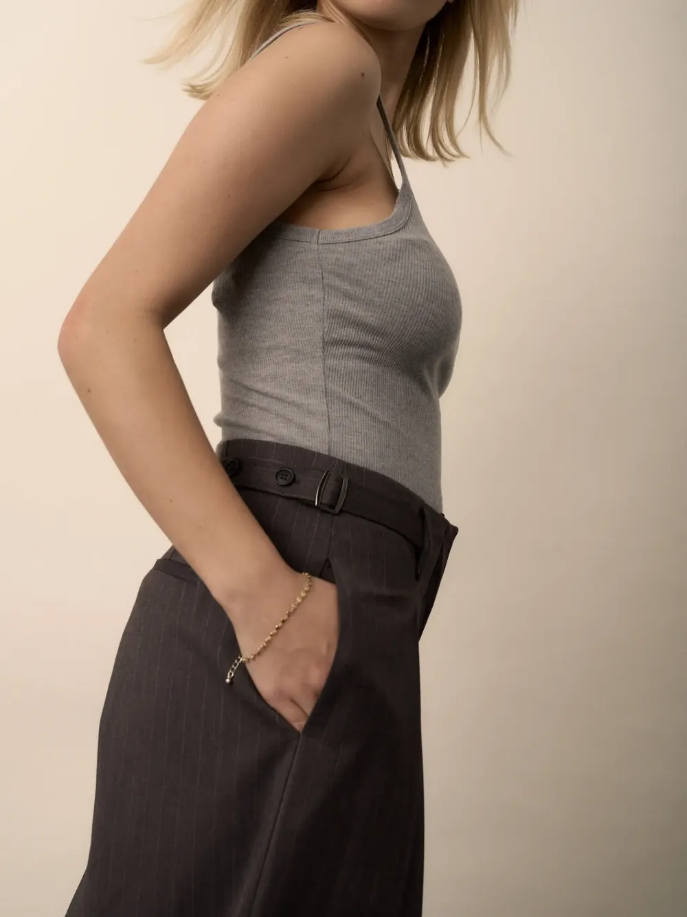 The Buckle Detail Pant