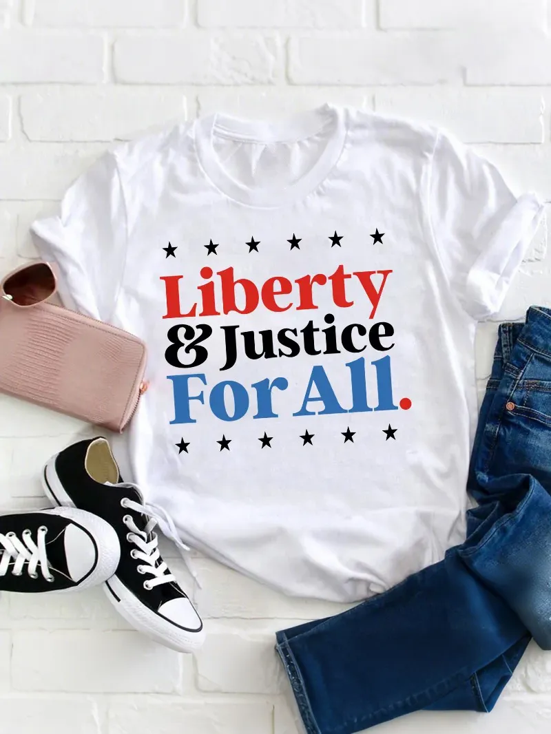 Liberty And Justice For All Teacher T-Shirt