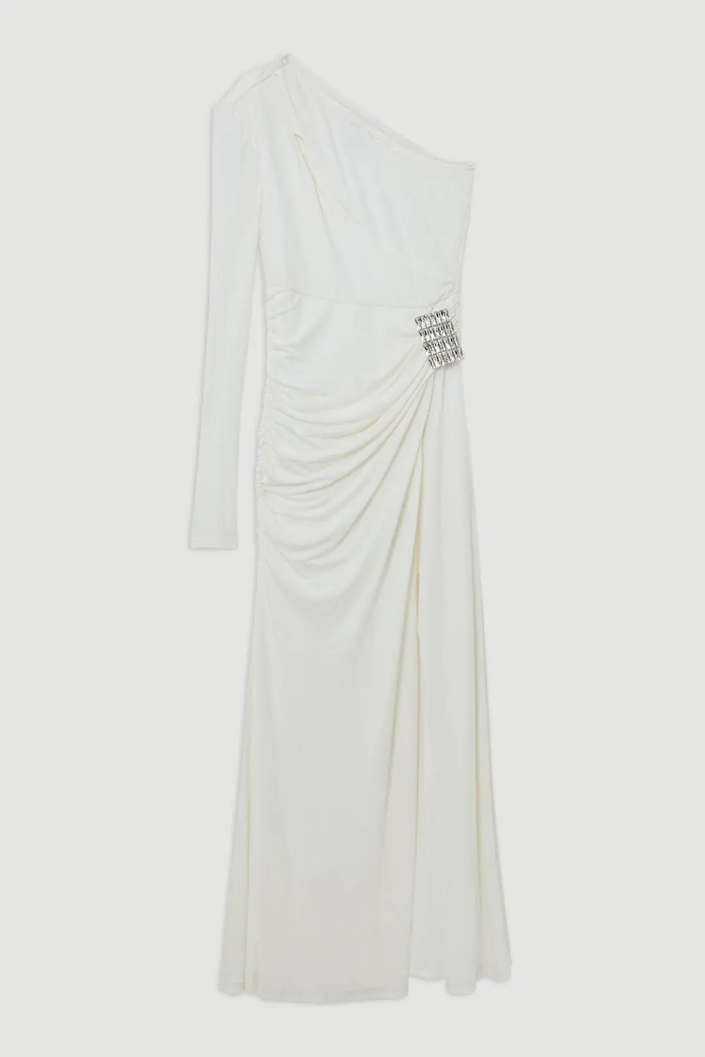 Premium Viscose Jersey Hardware Maxi Dress