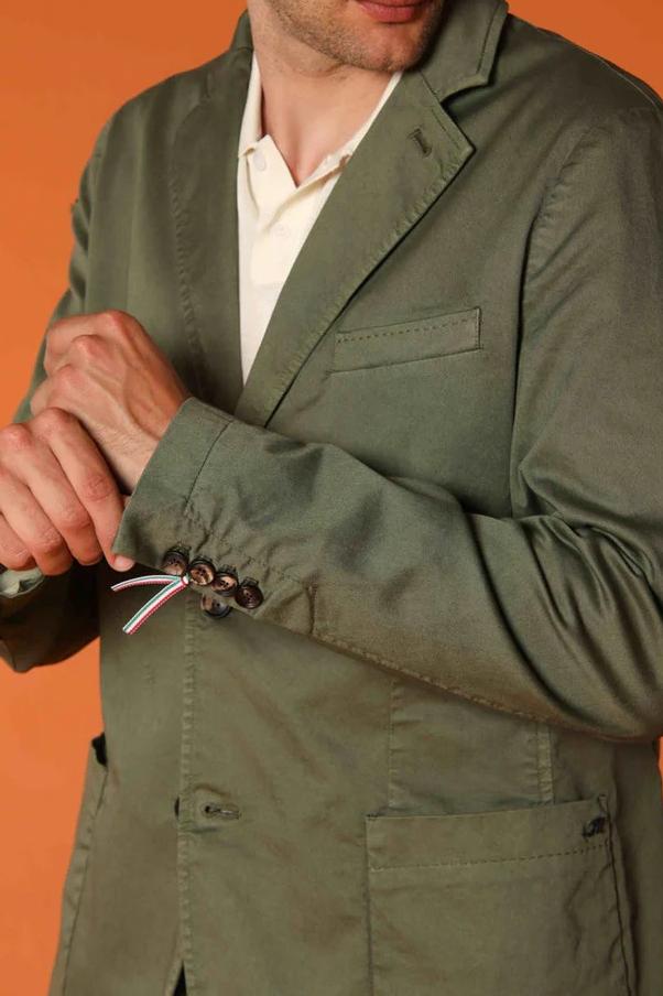Green Men's Cotton Fashion Blazer