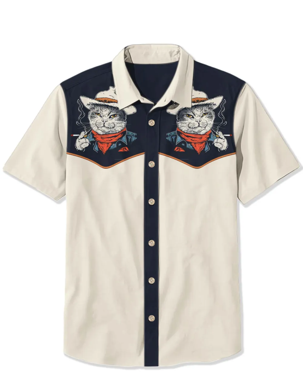 Western Smoking Cowcat Shirt