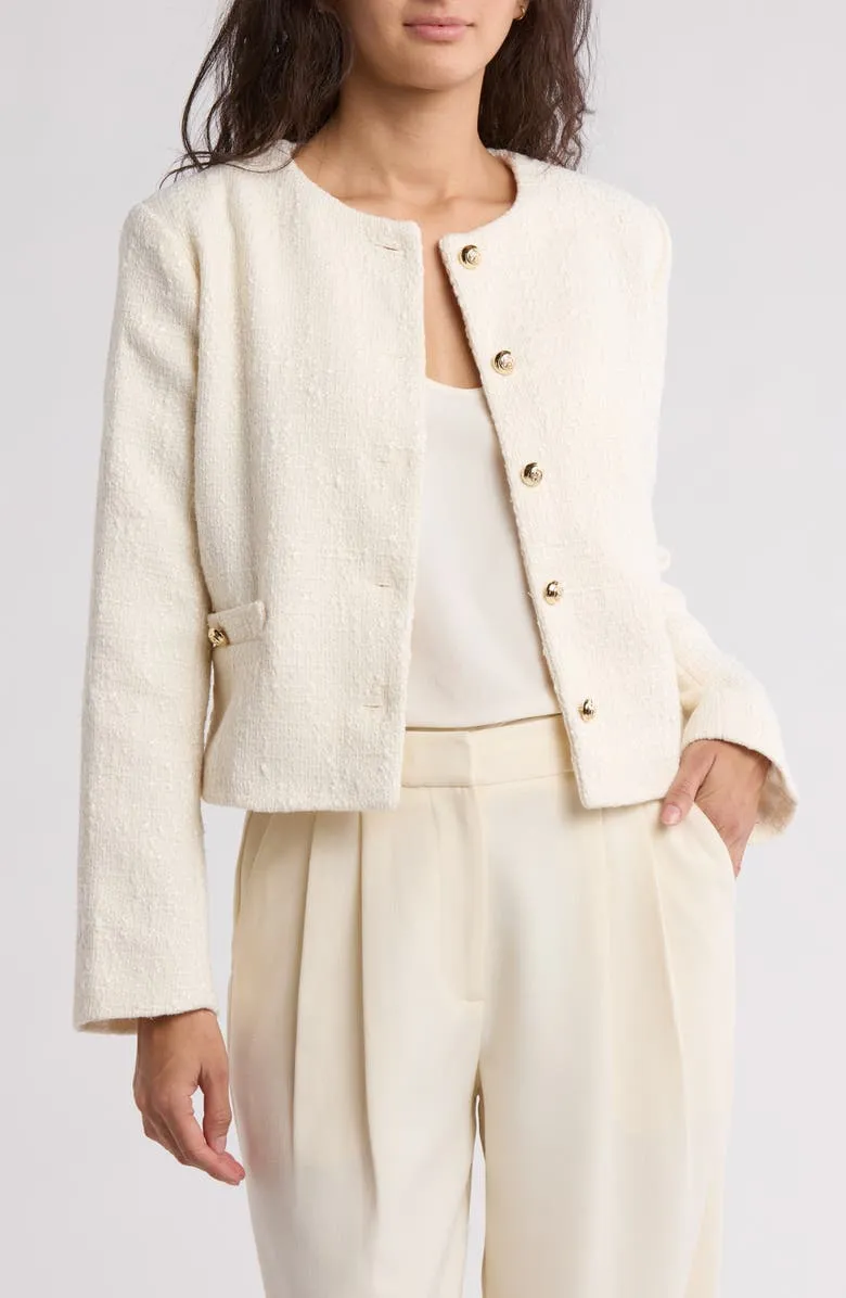 Cropped Tweed Jacket