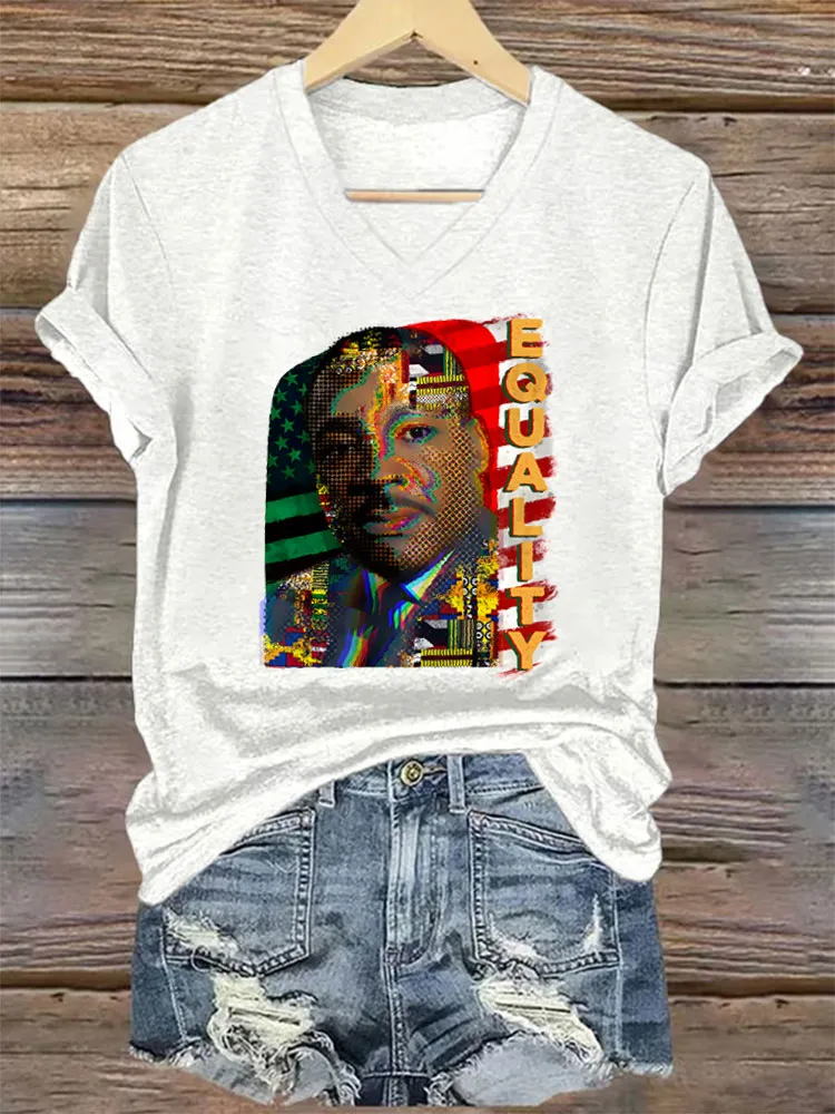 Women'S V-Neck T-Shirt Dequality